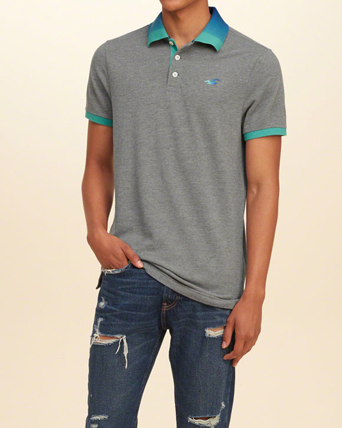 WASHED PIQUE POLO