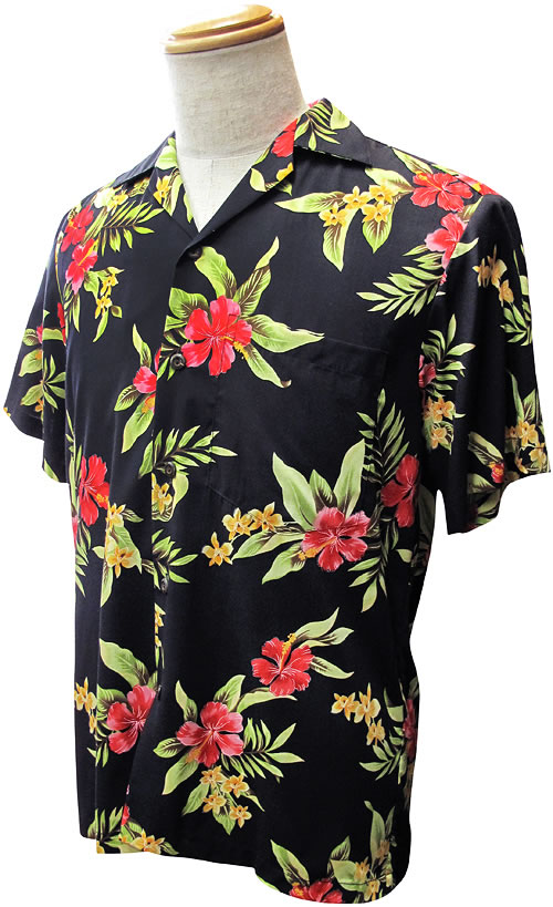 RAYON HAWAIIAN SHIRT MINI HIBISCUS