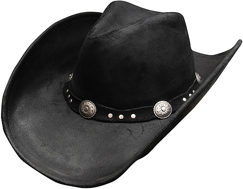 MINNETONKA "THE SILVERTON  LEATHER OUTBACK HAT" EGX^nbg