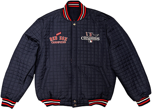 BOSTON RED SOX 2013 WORLD SERIES CHAMPIONS WOOL/FAUX LEATHER JACKET