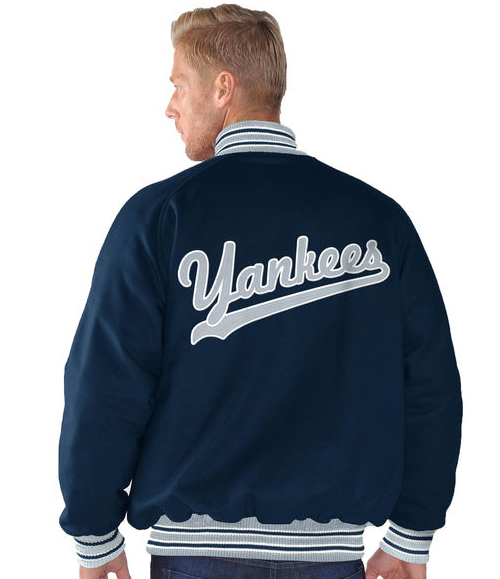 NEW YORK YANKEES G-III SPOSTS BY CARL BANKS NAVY GRAND SLAM VARSITY JACKET