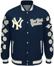 NEW YORK YANKEES G-III SPOSTS MLB MEN’S WORLD CHAMPs COMMEMORATIVE JACKET